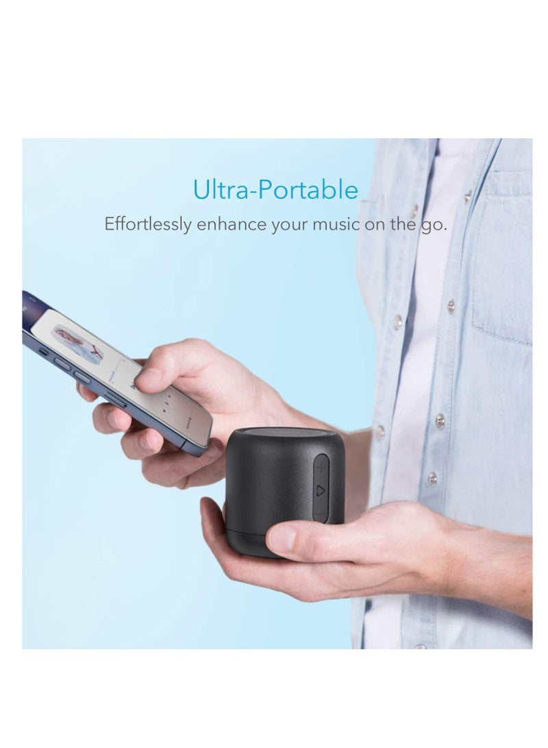 ساوند كور أنكر ساوندكور ميني، مكبر صوت بلوتوث فائق الحمل مع 15 ساعة من وقت التشغيل، نطاق بلوتوث 66 قدم، مكبر صوت لاسلكي مع صوت جهير معزز، ميكروفون لإلغاء الضوضاء، للاستخدام الخارجي، السفر، المنزل - Image 2