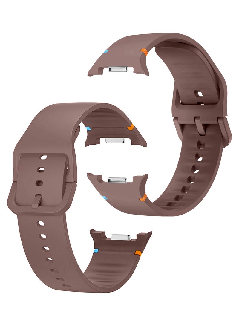 MARGOUN Sport Band for Galaxy Watch 8 40mm 44mm and Watch 8 Classic 46mm, Silicone Replacement Strap, M/L Size - Smoky Sand Smoky Sand - Image 1