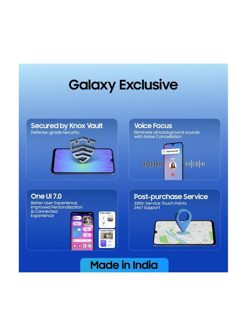 Samsung Galaxy A17 5G Blue (6 GB RAM / 128 GB Storage) Android Smartphone | With Charger | 6x OS Upgrades, Large Display, 50MP OIS Camera | Indian Verson - Image 4