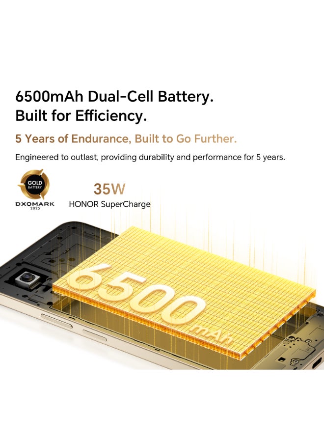 هونور X7d 5G Dual SIM Desert Gold 6GB RAM 128GB - Middle East Version - Image 4