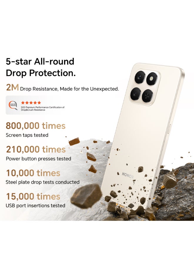 Honor X7d 5G Dual SIM Desert Gold 8GB RAM 256GB - Middle East Version - Image 5