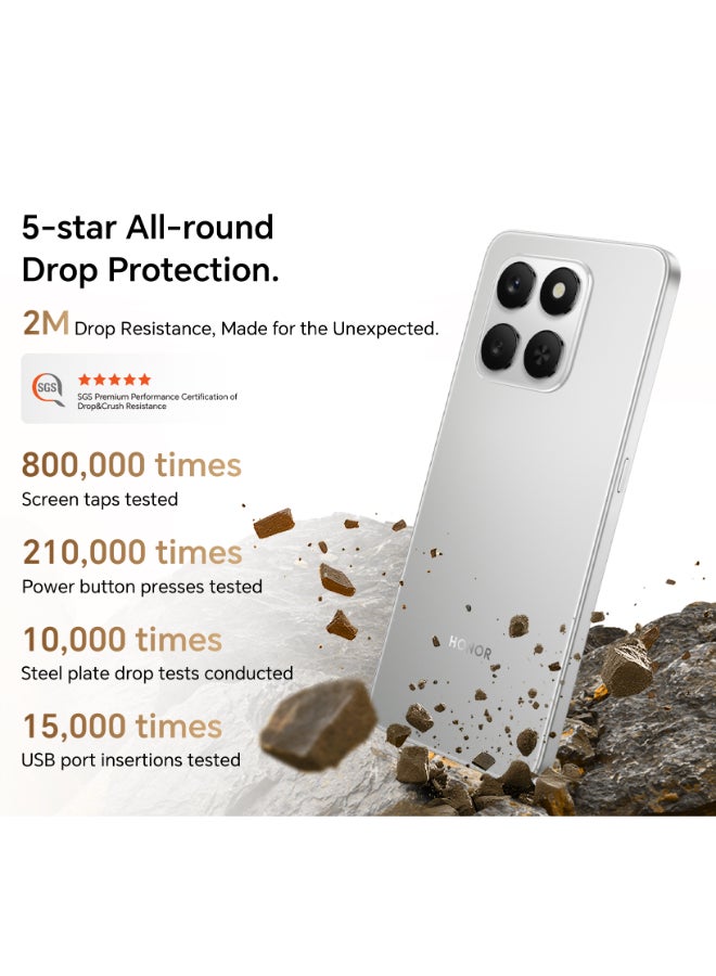 هونور X7d 5G Dual SIM Meteor Silver 8GB RAM 256GB - Middle East Version - Image 5