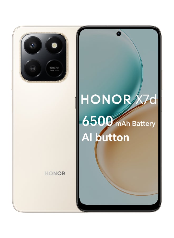 هونور X7d ثنائي الشريحة 4G ذهب صحراوي 8GB RAM 256GB - نسخة الشرق الأوسط - Image 1