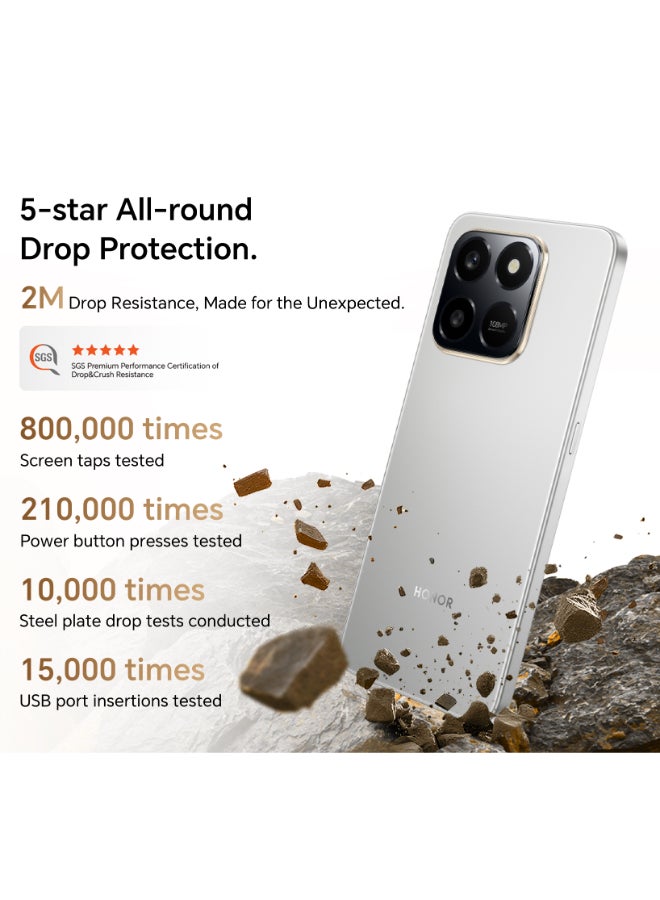 هونور X7d Dual SIM 4G Meteor Silver 8GB RAM 256GB - Middle East Version - Image 5