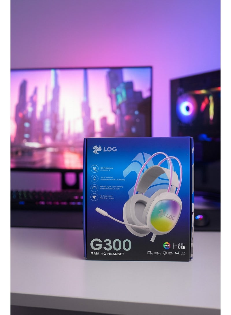 LOG G300 Wired Gaming Headset for PC & PS5 & PS4, Xbox, Nintendo Switch - Image 3