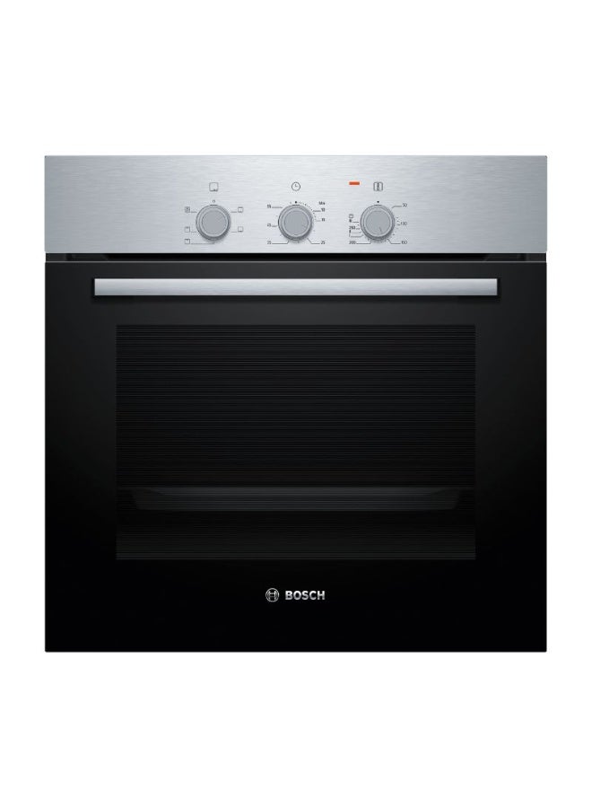 BOSCH 66L, Built-in Electric Oven with Grill, 3D Hotair, Hydrolytic Cleaning, 4 Heating Modes HBF011BR2M stainless_steel - Image 1