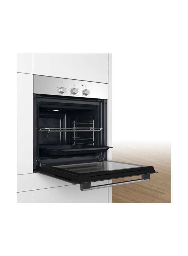 BOSCH 66L, Built-in Electric Oven with Grill, 3D Hotair, Hydrolytic Cleaning, 4 Heating Modes HBF011BR2M stainless_steel - Image 4