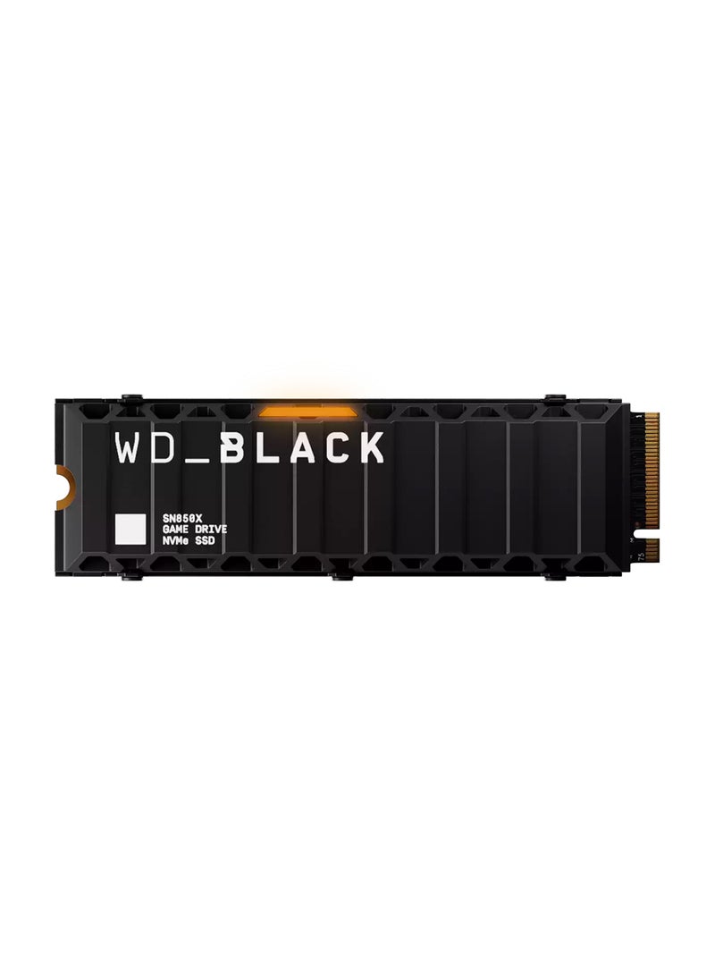دبليو دي SN850X 8TB NVMe Internal SSD with Heatsink - PCIe Gen 4.0 x4, Up to 7200MB/s Sequential Read Speed, M.2 2280 Form Factor, High-End Gaming, Optimized for PS5 and PC, 3D NAND Technology, 1 Million MTBF, Ultra-Large Capacity for Intensive Workloads, WDS800T2XHE-00CDD0 8 TB - Image 1