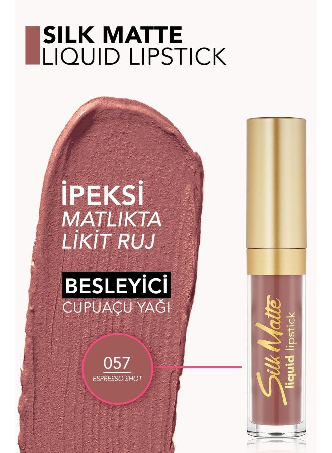 flormar Silk Matte Lipstick 057 EXPRESSO SHOT - Image 3