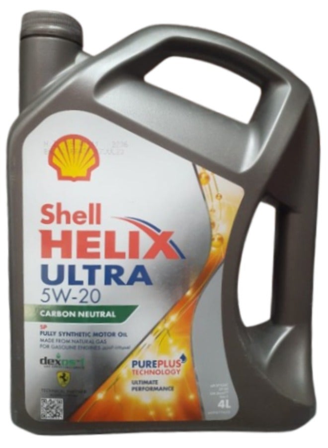 Shell Helix Ultra Motor Oil - 5W-20 - 4 Liters - Image 1