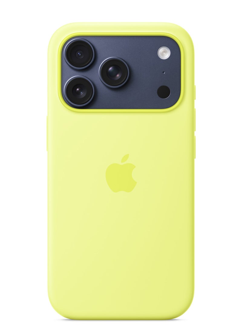 Apple iPhone 17 Pro Silicone Case with MagSafe – Neon Yellow - Image 3