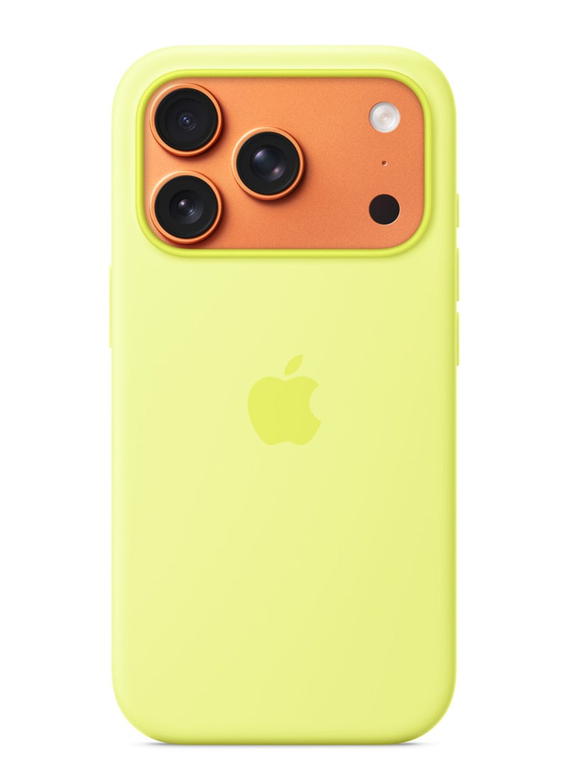 Apple iPhone 17 Pro Silicone Case with MagSafe – Neon Yellow - Image 2