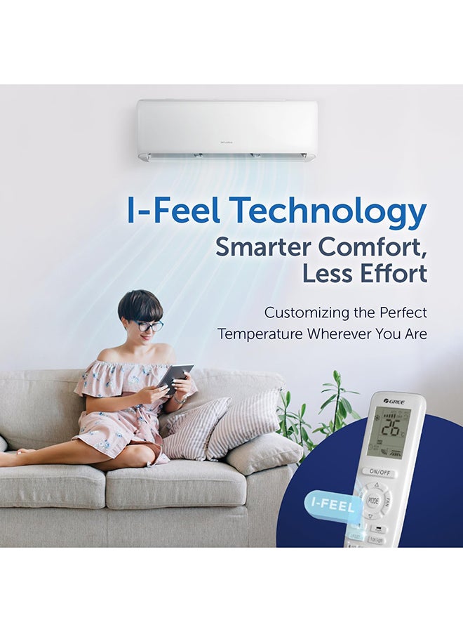 Gree Split Air Conditioner | 3.0 Ton | Inverter Compressor | R410A | WiFi App Control | 3D Air Flow | Turbo Mode | 5 Years Full Warranty + 5 Years Spare Parts iCHARMO-36C3 White - Image 3