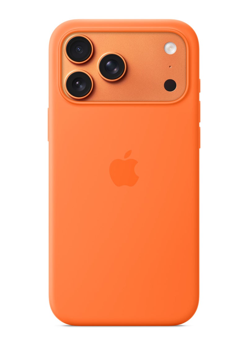 Apple iPhone 17 Pro Max Silicone Case with MagSafe – Orange - Image 1