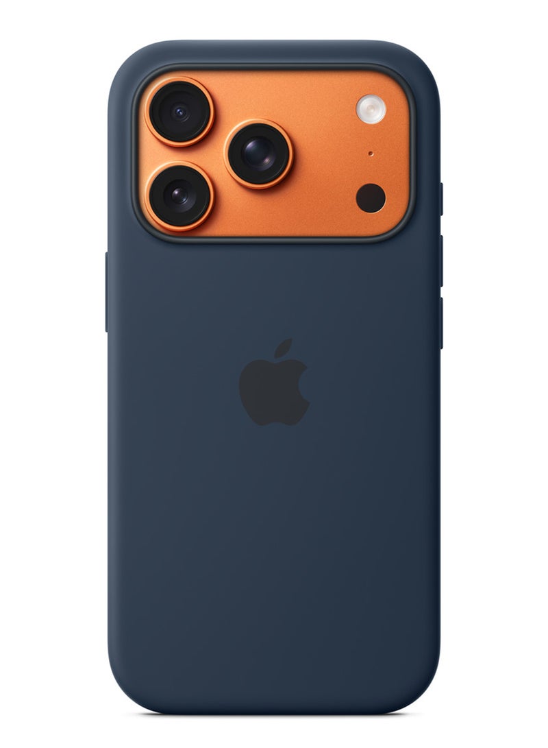 Apple iPhone 17 Pro Silicone Case with MagSafe – Midnight - Image 2