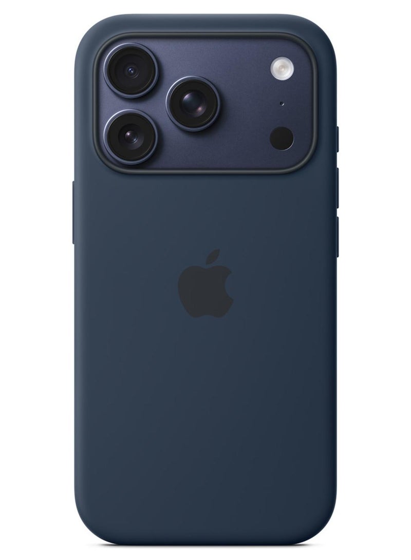 Apple iPhone 17 Pro Silicone Case with MagSafe – Midnight - Image 1