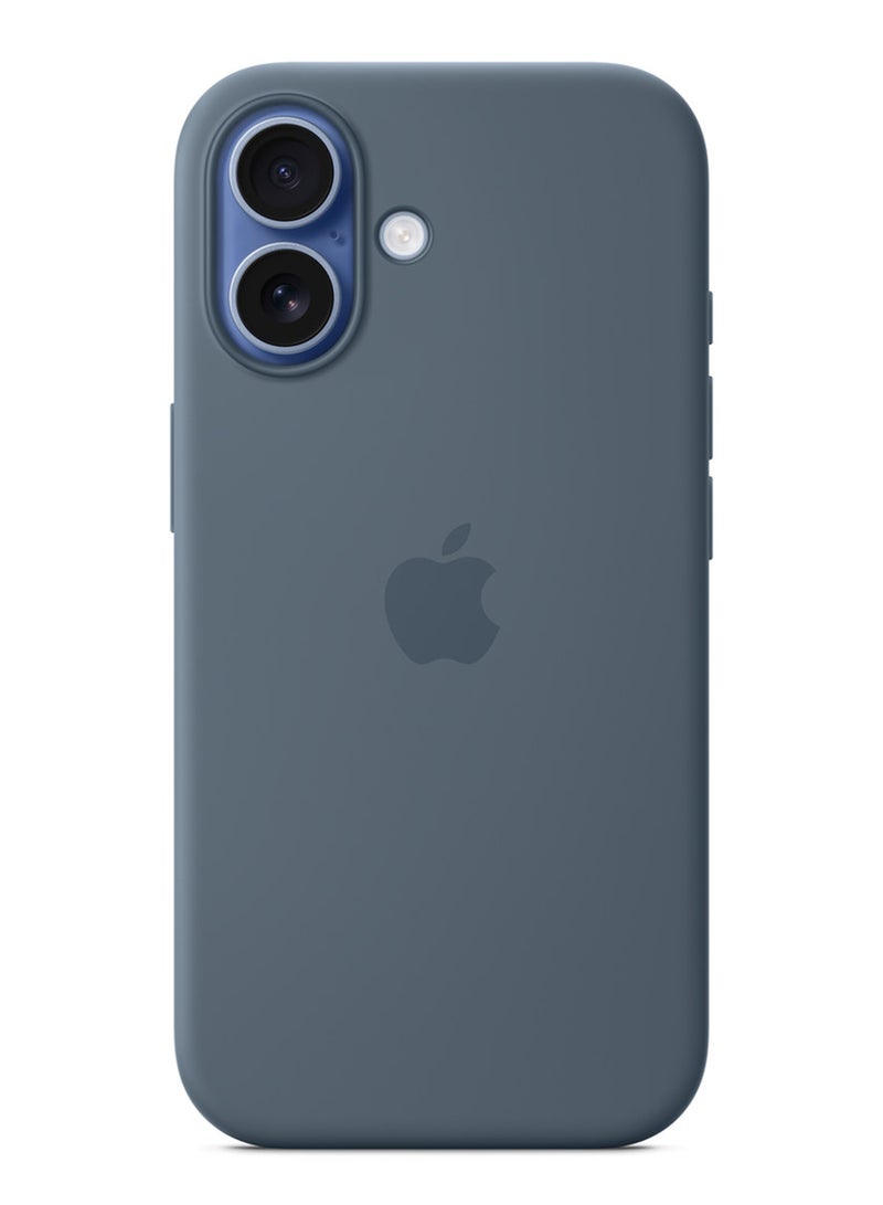Apple iPhone 17 Silicone Case with MagSafe - Anchor Blue - Image 1