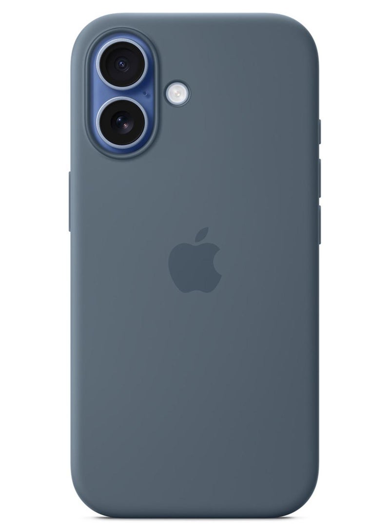 Apple iPhone 17 Silicone Case with MagSafe - Anchor Blue - Image 1