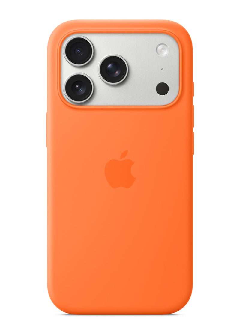 Apple iPhone 17 Pro Silicone Case with MagSafe – Orange - Image 2