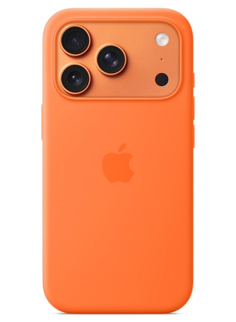 ابل  حافظة سيليكون لجهاز آيفون 17 برو مع ميغ سيف - Image 1