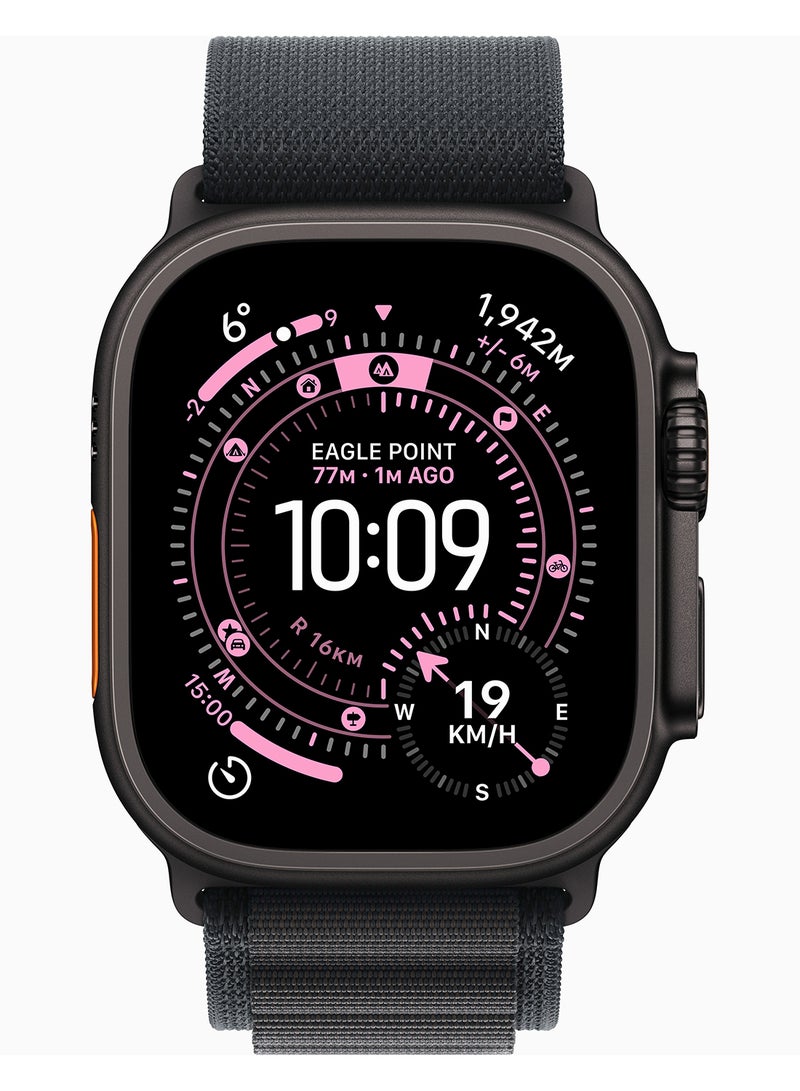 Apple Watch Ultra 3 GPS + Cellular 49mm Black Titanium Case With Black Alpine Loop - Large - Image 2