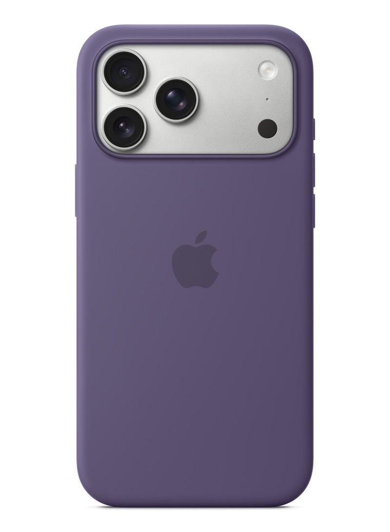 ابل  iPhone 17 Pro Max Silicone Case with MagSafe – Purple Fog - Image 1