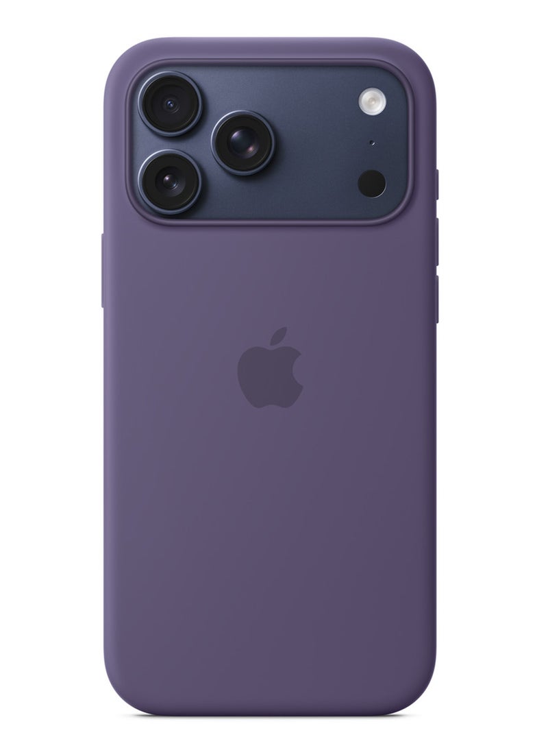 ابل  iPhone 17 Pro Max Silicone Case with MagSafe – Purple Fog - Image 3