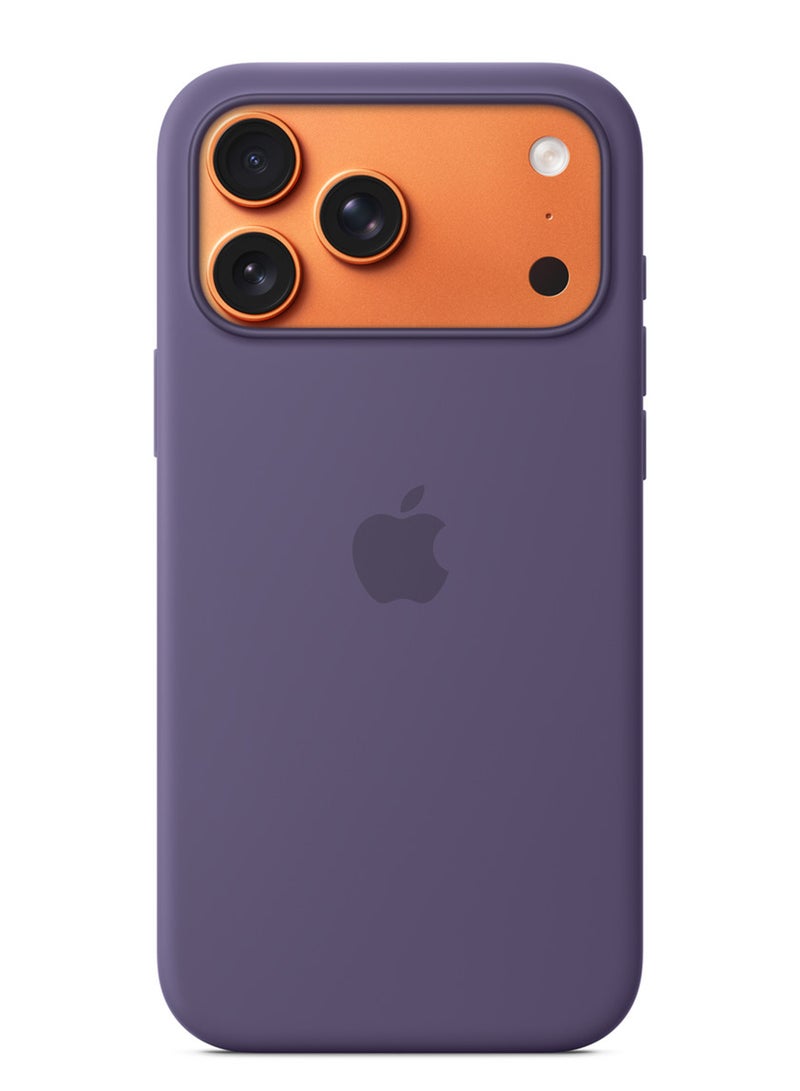ابل  iPhone 17 Pro Max Silicone Case with MagSafe – Purple Fog - Image 2