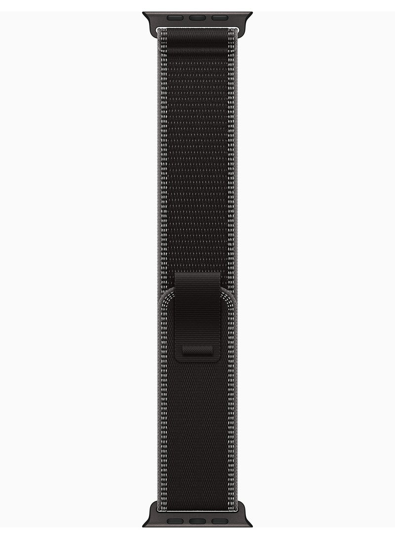 Apple Watch Ultra 3 GPS + Cellular 49mm Black Titanium Case With Black/Charcoal Trail Loop - S/M - Image 3