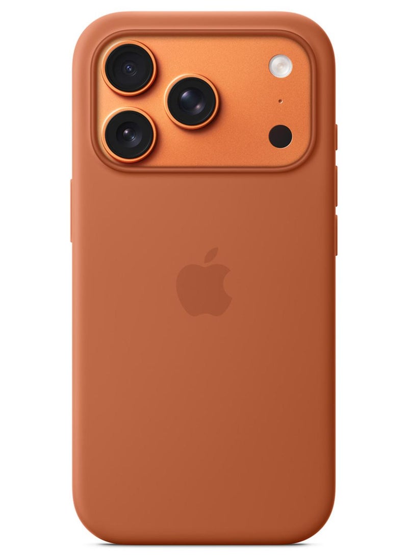 Apple iPhone 17 Pro Silicone Case with MagSafe – Terra Cotta - Image 1