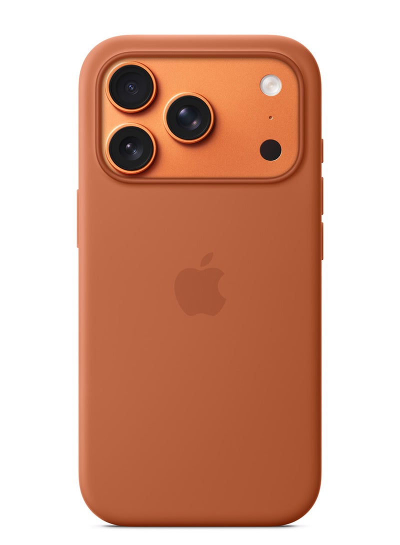 Apple iPhone 17 Pro Silicone Case with MagSafe – Terra Cotta - Image 1