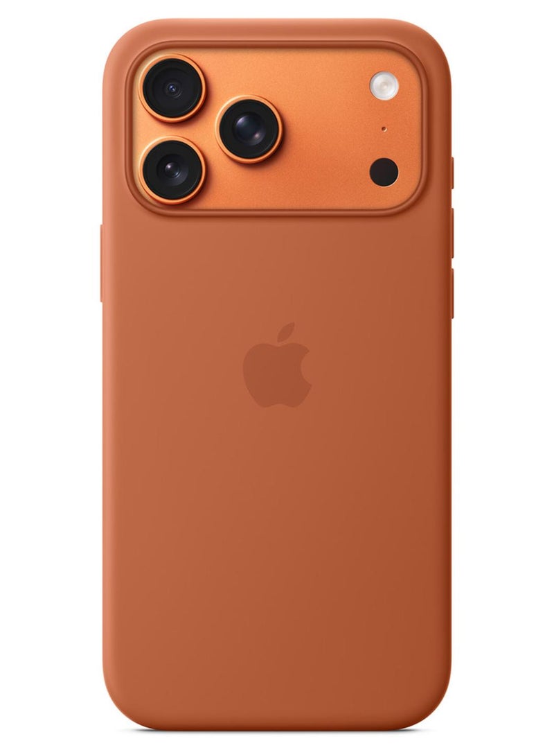 ابل  حافظة سيليكون لجهاز آيفون 17 برو ماكس مع ميغ سيف - Image 1