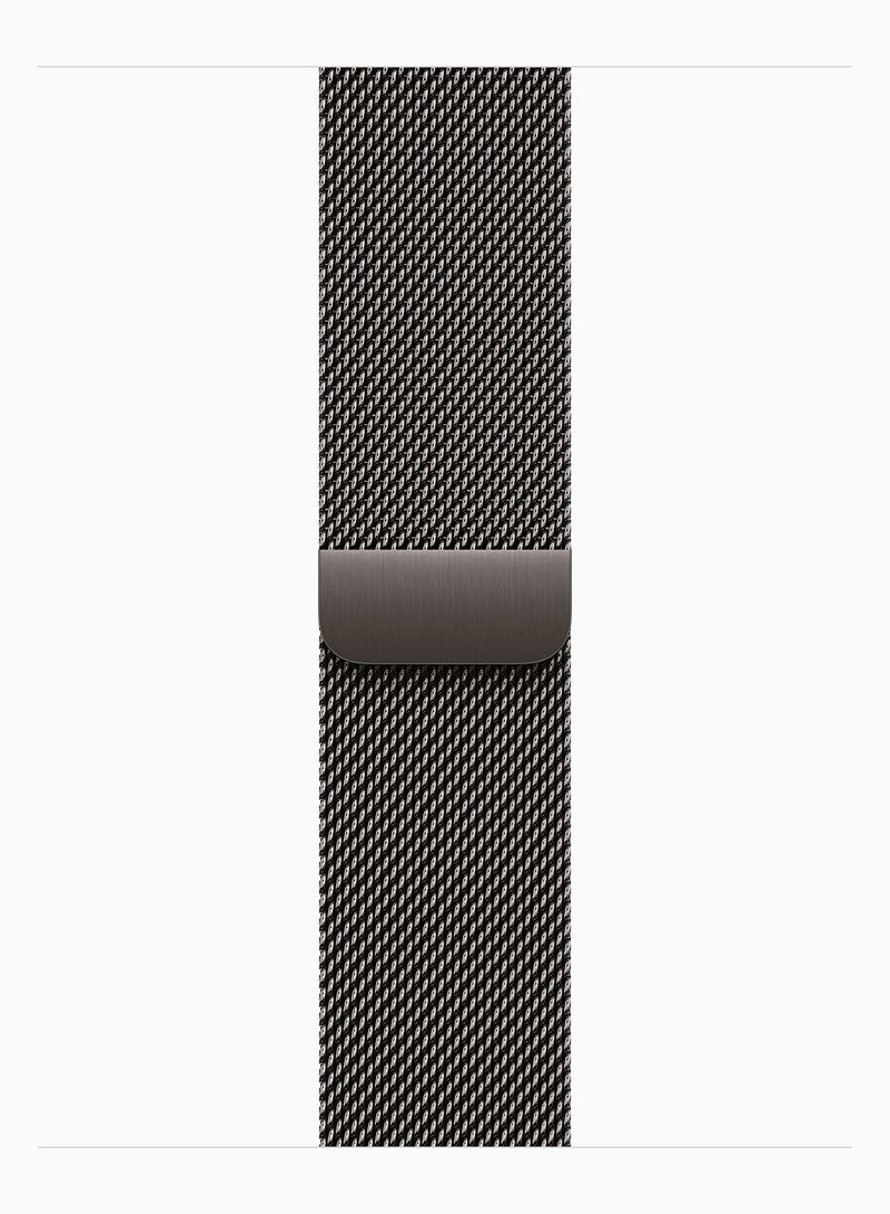 Apple Watch Series 11 GPS + Cellular 42mm (TDRA Version) Slate Titanium Case With Slate Milanese Loop - Image 3