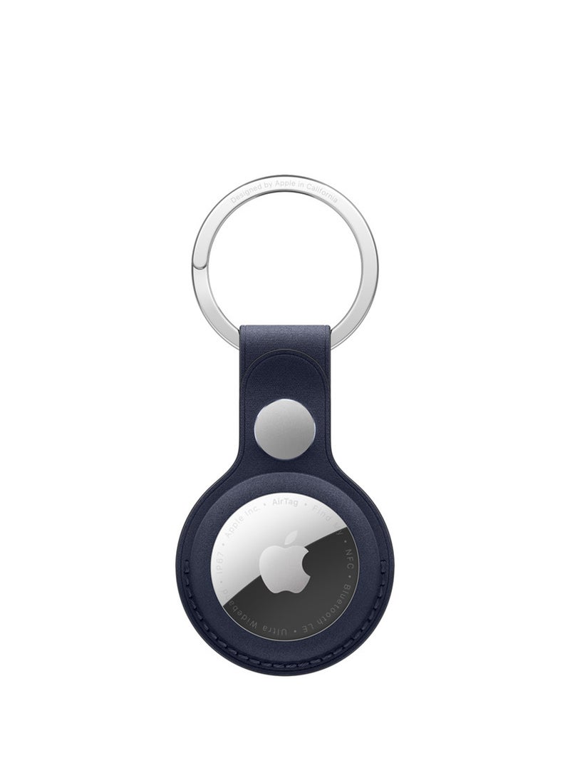ابل  AirTag FineWoven Key Ring - Navy - Image 1