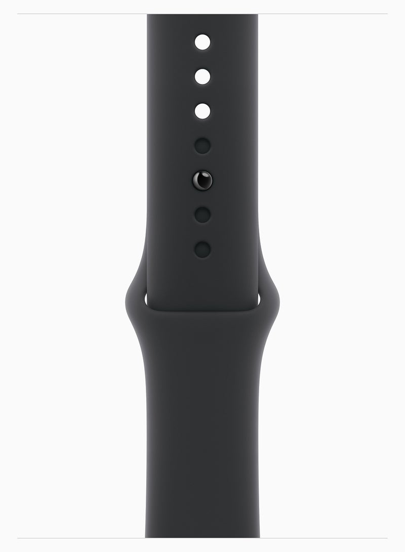 Apple Watch Series 11 GPS + Cellular 46mm (TDRA Version) Slate Titanium Case With Black Sport Band Slate Case - S/M - Image 3