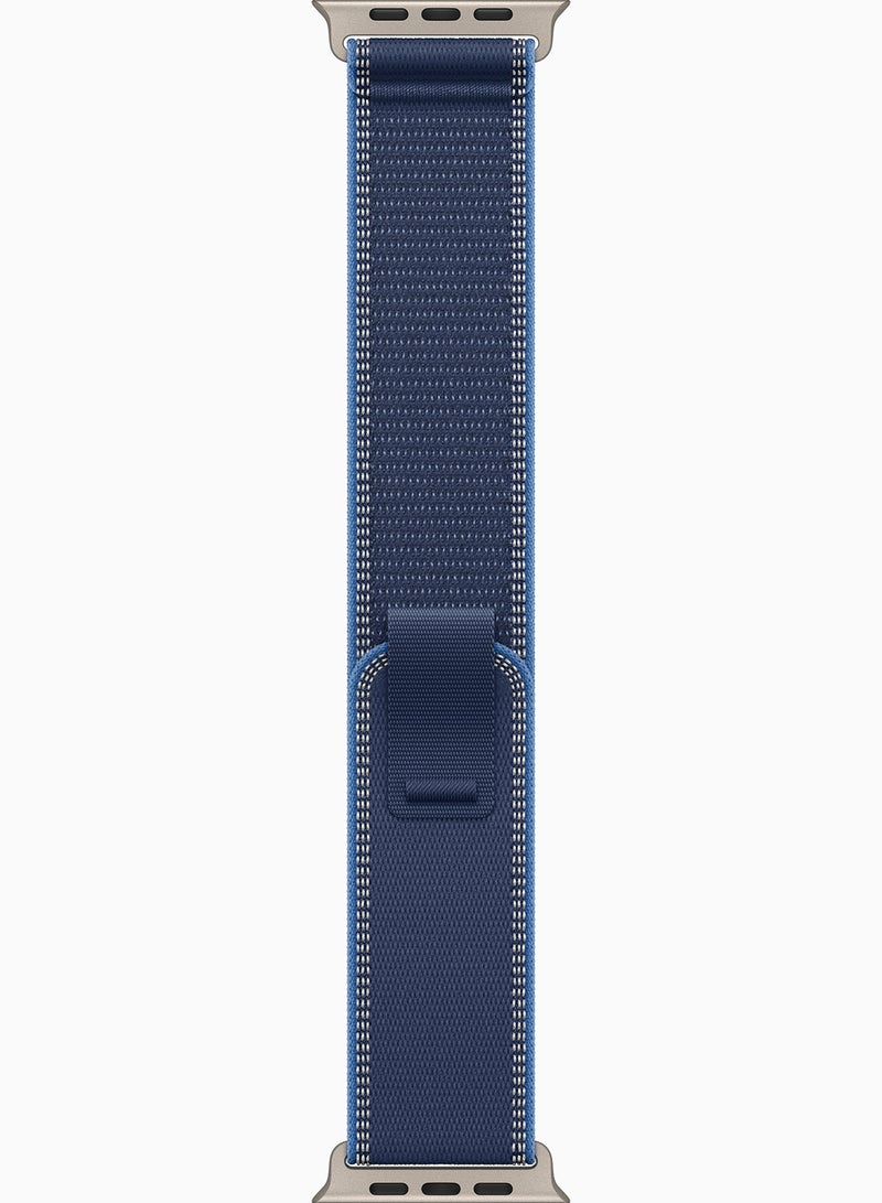 Apple Watch Ultra 3 GPS + Cellular 49mm Natural Titanium Case With Blue/Bright Blue Trail Loop - M/L - Image 3