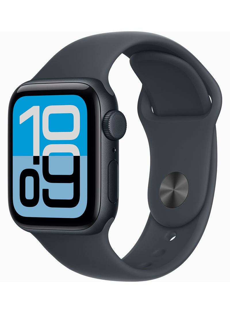 Apple Watch SE 3 GPS + Cellular 40mm Midnight Aluminium Case With Midnight Sport Band - M/L - Image 1