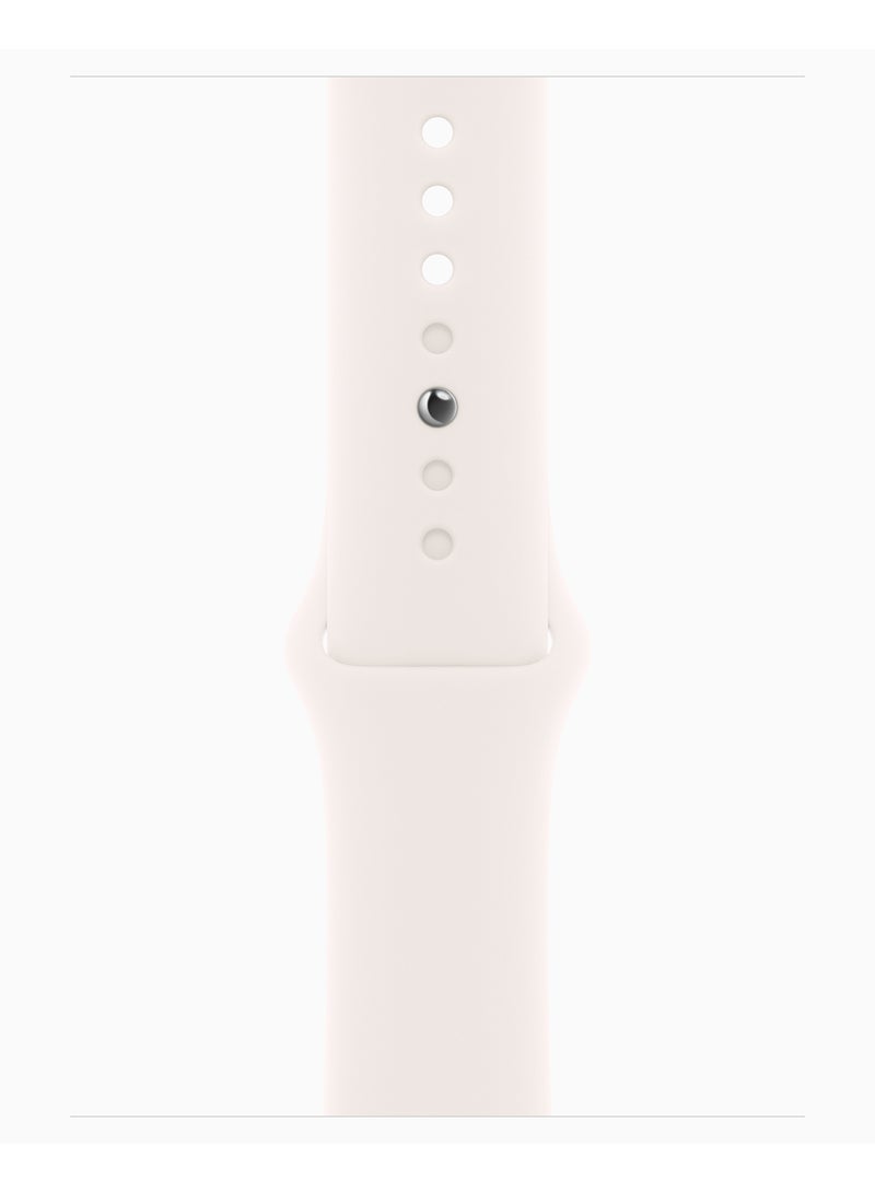 Apple Watch Series 11 GPS 46mm Rose Gold Aluminium Case With Light Blush Sport Band - S/M - Image 3