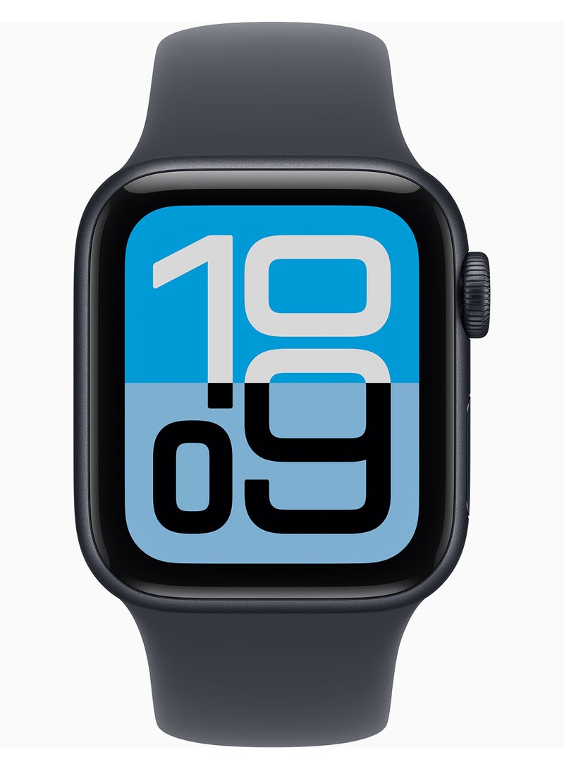 Apple Watch SE 3 GPS 40mm Midnight Aluminium Case With Midnight Sport Band - M/L - Image 2