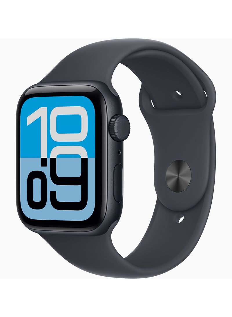 Apple Watch SE 3 GPS + Cellular 44mm Midnight Aluminium Case With Midnight Sport Band - S/M - Image 1