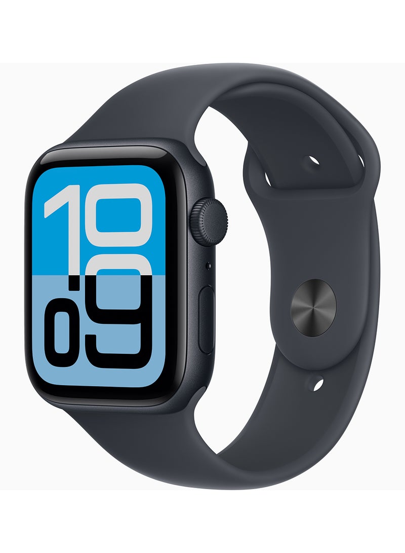 Apple Watch SE 3 GPS 44mm Midnight Aluminium Case With Midnight Sport Band - S/M - Image 1