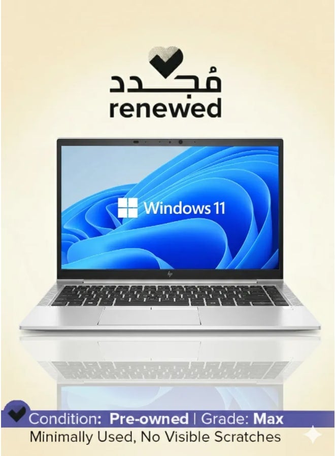 Renewed HP EliteBook 840 G8 | intel Core i7 11th GEN (U) | 14" inch | RAM 16G | Hardisk 512G | English - Silver