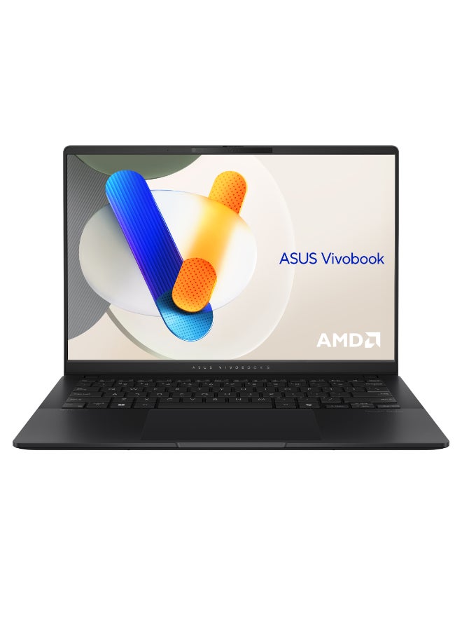 ASUS Vivobook S 14 Touchscreen Laptop With 14-Inch OLED Display, AMD Ryzen AI 9-365 Processor/32GB RAM/1TB SSD/Windows 11 Pro with Copilot Key Arabic Neutral Black Arabic Neutral Black - Image 1