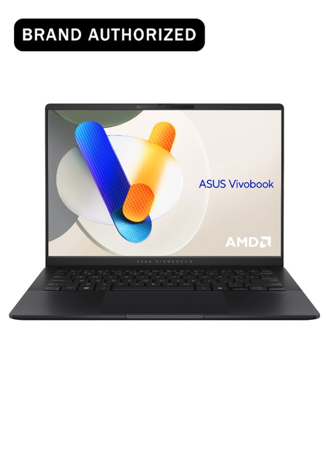 ASUS Vivobook S 14 Touchscreen Laptop With 14-Inch OLED Display, AMD Ryzen AI 9-365 Processor/32GB RAM/1TB SSD/Windows 11 Pro with Copilot Key Arabic Neutral Black Arabic Neutral Black - Image 1