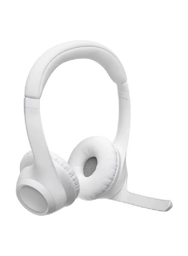 Logitech Zone 300 Wireless Bluetooth Headset With Noise-Cancelling Microphone White - Image 4