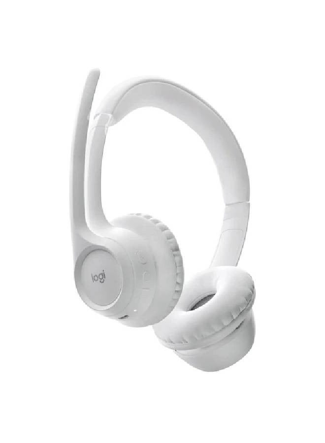 Logitech Zone 300 Wireless Bluetooth Headset With Noise-Cancelling Microphone White - Image 3