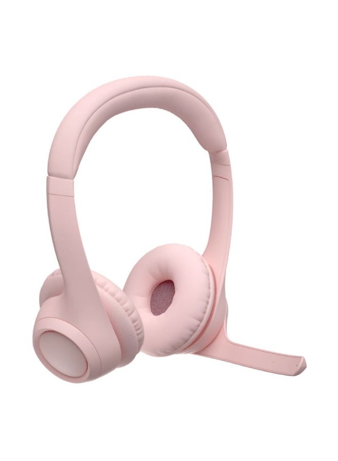 Logitech Logitech Zone 300 Wireless Bluetooth Headset With Noise-Cancelling Microphone, Compatible with Windows, Mac, Chrome, Linux, iOS, iPadOS, Android Pink - Image 1
