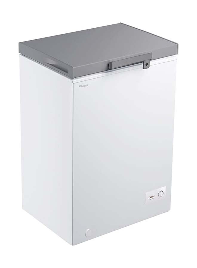 سوبر جنرال ثلاجة صندوقية بباب واحد سعة 150 لتر إجمالي و 100 لتر صافي، منخفضة الصقيع، مثالية للاستخدام المنزلي، ثلاجة عميقة مدمجة مع سلة تخزين، قفل ومفتاح - - Image 1