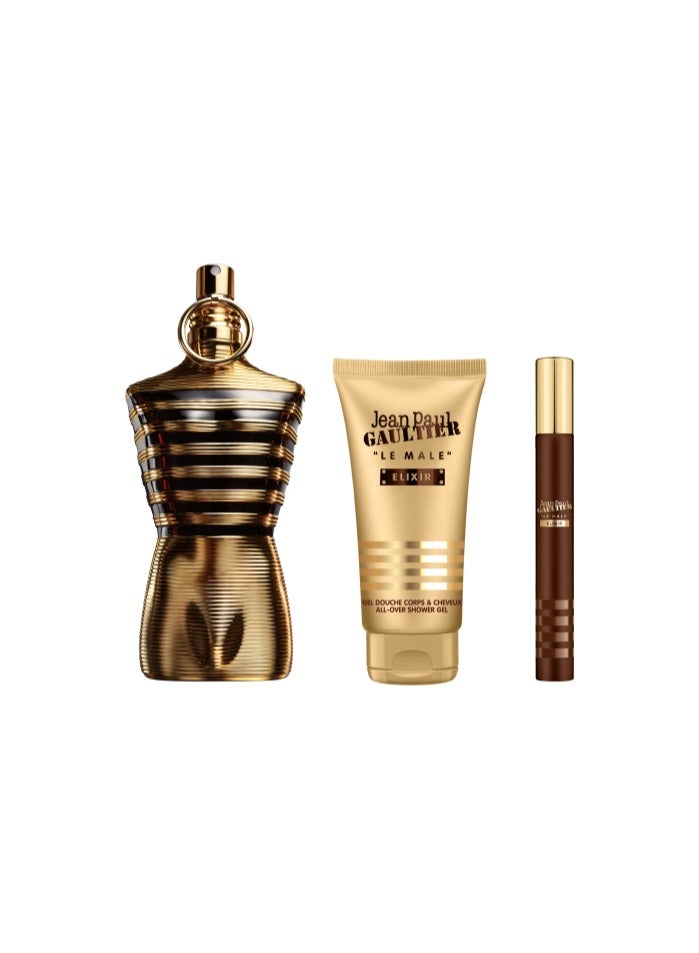 جان بول غوتييه لي مال إليكسير عطر للرجال 125 مل - مجموعة هدايا (قد تختلف المحتويات)