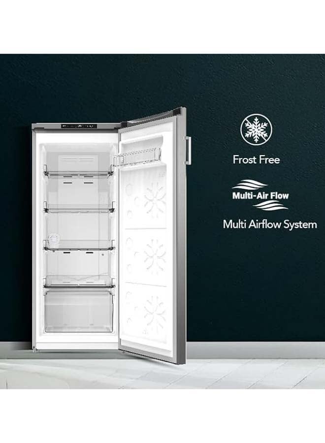 سوبر جنرال فريزر عمودي بسعة إجمالية 160 لتر وسعة صافية 122 لتر، ضاغط عاكس، بدون صقيع، صانع ثلج دوار، باب قابل للعكس - - Image 5